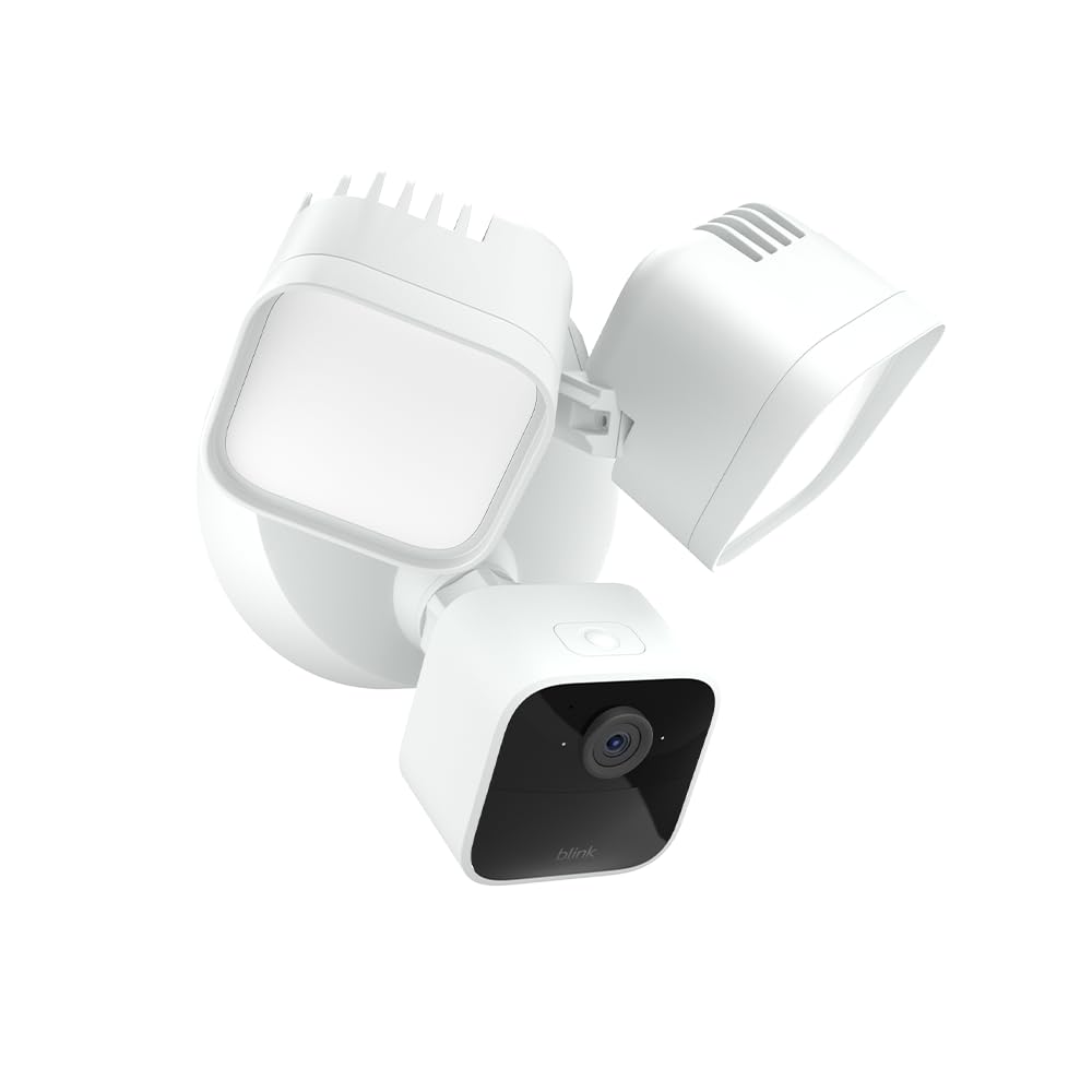 Blink Wired Floodlight Camera, Smart security camera, 2600 lumens, HD live view, enhanced motion detection, built-in siren, Works with Alexa, 1 camera (White) - Image 2