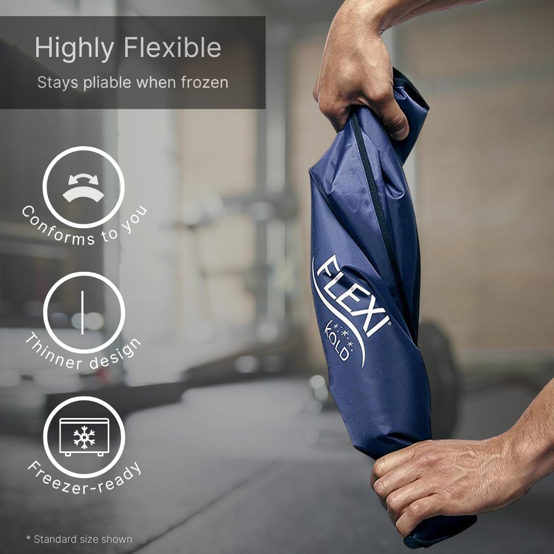 FlexiKold Gel Ice Packs (Standard Large: 10.5" x 14.5") for Injuries Reusable, Back Pain Relief, Knee Wrap, After Surgery, Ice Pack for Knee, Shoulder - 6300-COLD by NatraCure - Image 4