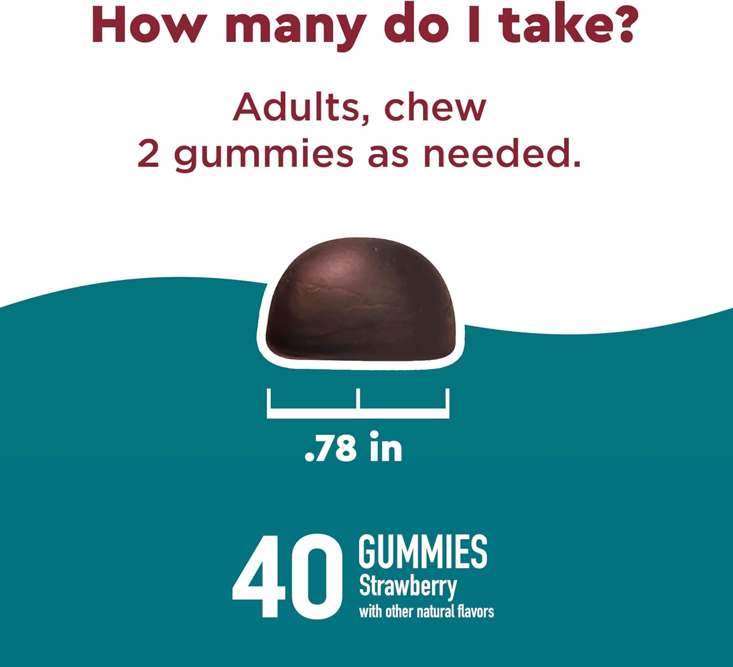 Nature Made Wellblends Stress Relief Gummies, L theanine 200mg to Help Reduce Stress, with GABA 100mg, Same Day Stress Support, 40 Strawberry Flavor Gummies - Image 4
