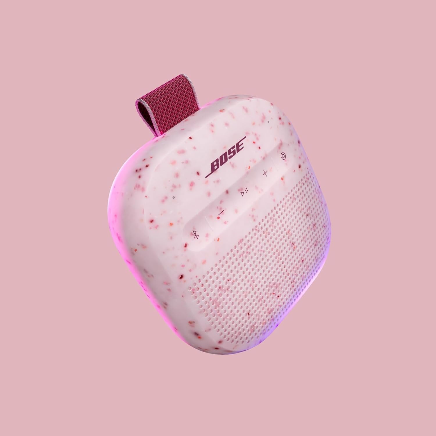 Bose SoundLink Micro Portable Bluetooth Speaker (2nd Gen), Wireless Outdoor Speaker, Up to 12 Hours Battery Life, Waterproof and Dustproof, Petal Pink - Limited Edition Color - Image 2