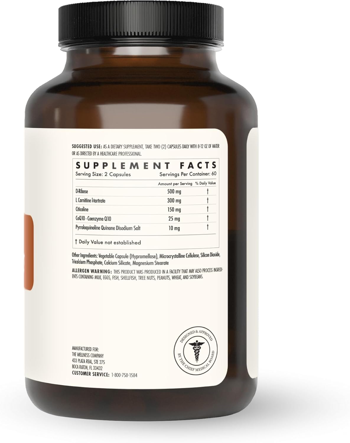 The Wellness Company Elevated Energy | 120 Capsules (2 Month Supply) | Natural Energy Booster with Herbal Extracts | Non-GMO, Vegan, Gluten Free - Image 3