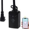 Outdoor Smart WiFi Plug Outlet, HBN...