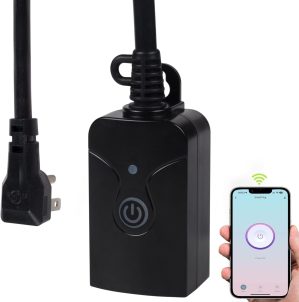Outdoor Smart WiFi Plug Outlet, HBN...