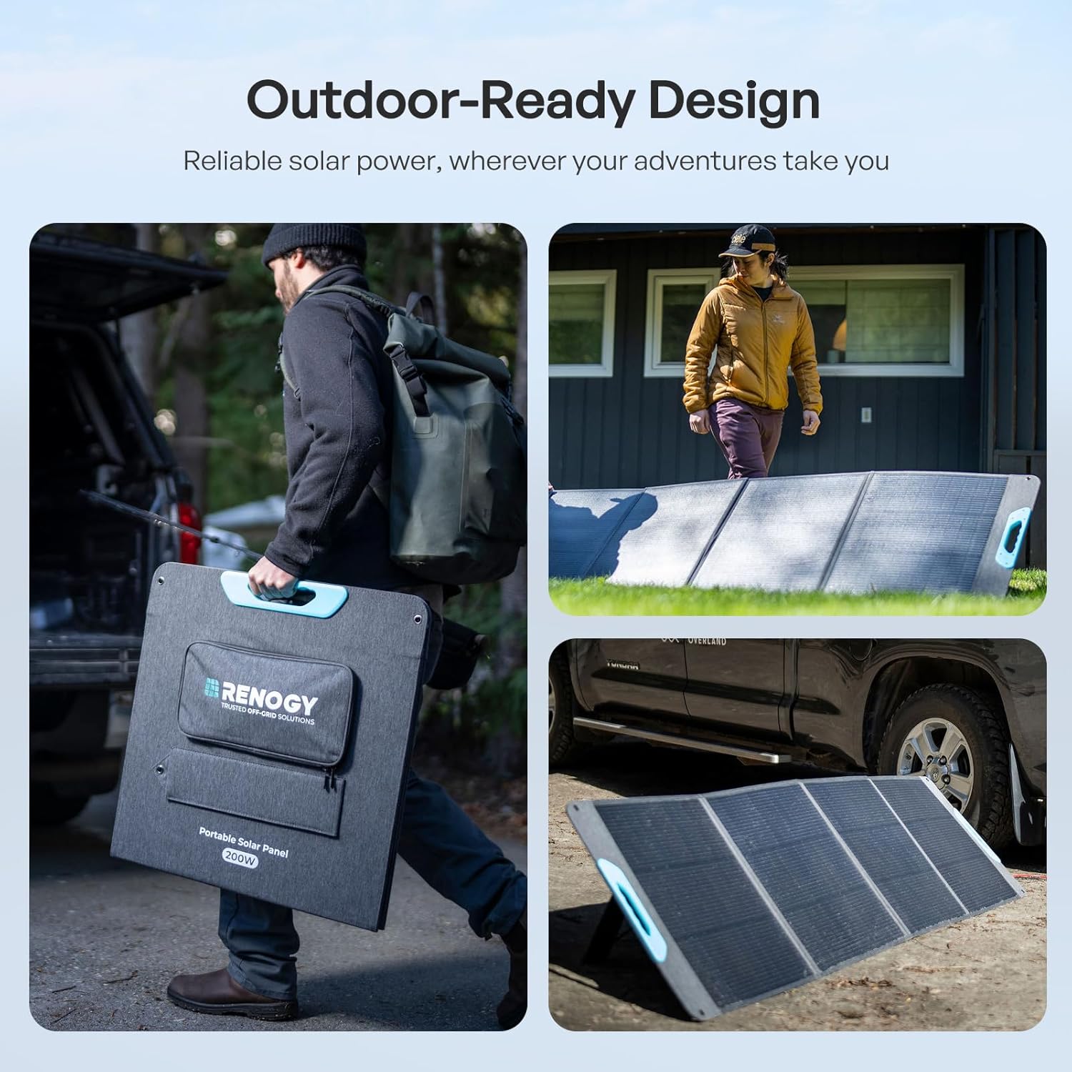 Renogy 200W Portable Solar Panel, IP65 Waterproof Foldable Solar Panel Power Backup, Solar Charger for Power Station RV Camping Off Grid - Image 7