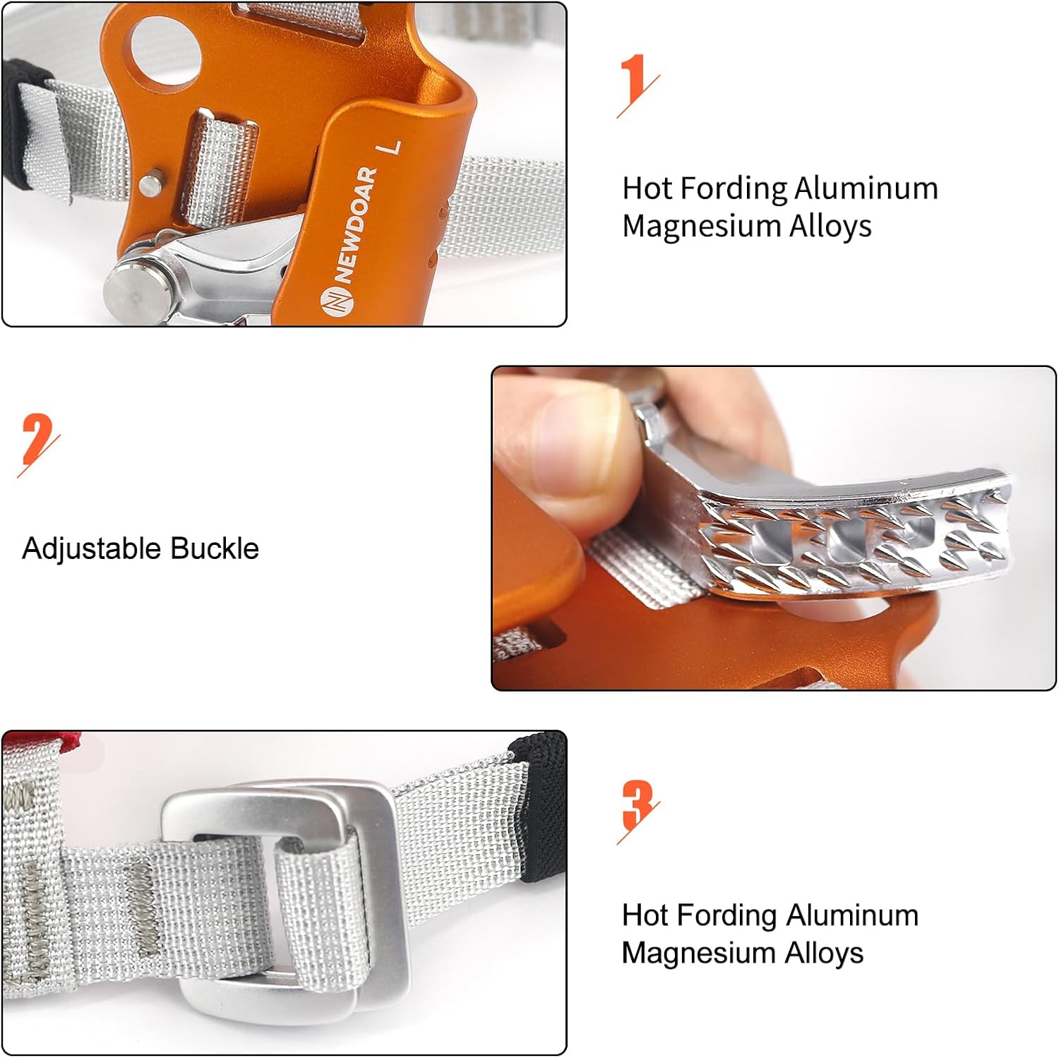 NewDoar Foot Ascender Riser Rock Climbing Mountaineering Equipment Climbing Device - Image 4