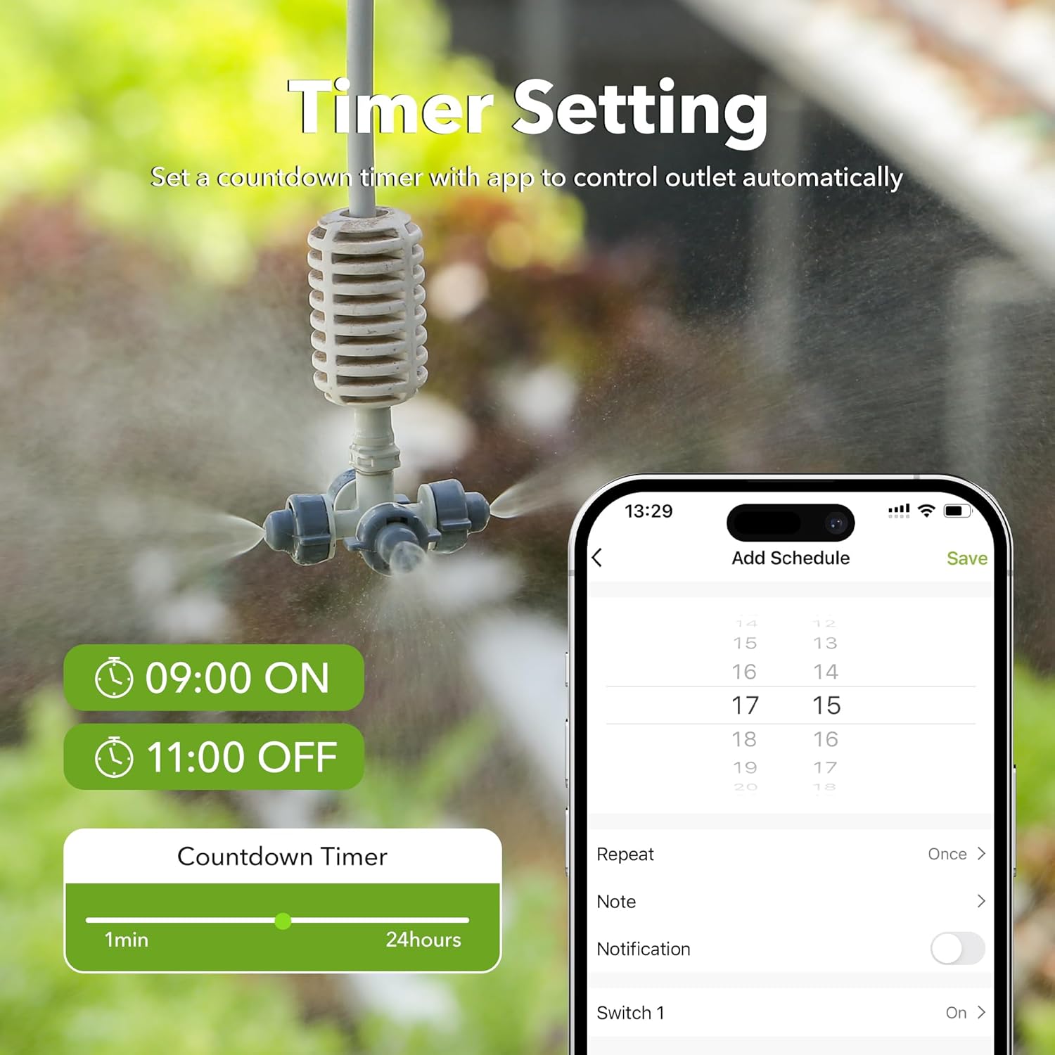 Outdoor Smart WiFi Plug Outlet, HBN Heavy Duty Wi-Fi Timer with One Grounded Outlet, Wireless Remote Control by App Compatible with Alexa and Google Home Assistant 2.4 GHz only, ETL Listed (1 Pack) - Image 6