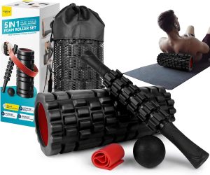 Krightlink 5-in-1 Foam Roller Set &...