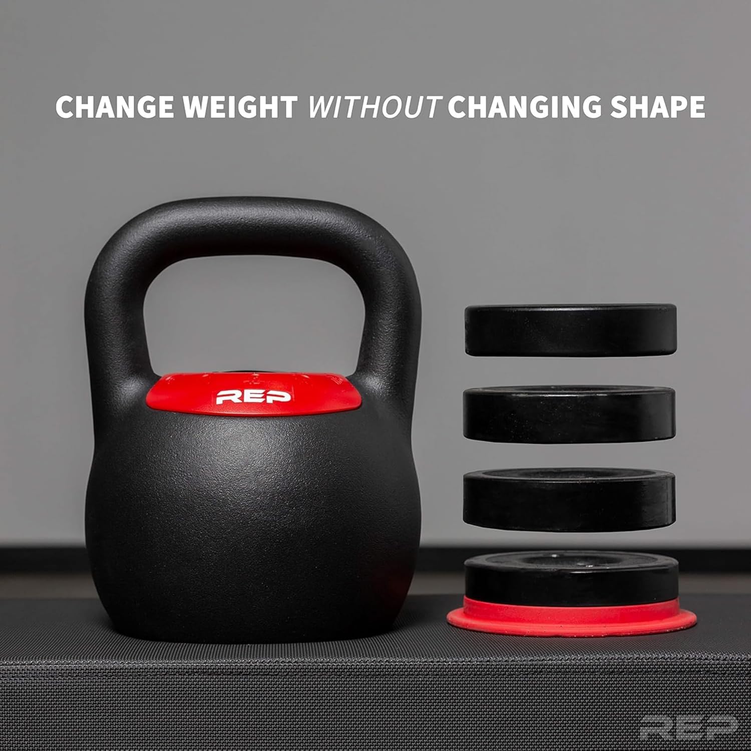 Rep Fitness Adjustable Kettlebell | Weight Set for Home Gym | Strength Training Equipment for Men & Women | Compact Steel Bell with Ergonomic Handle | 20–40 lb (9–18 kg) Variable Options - Image 5