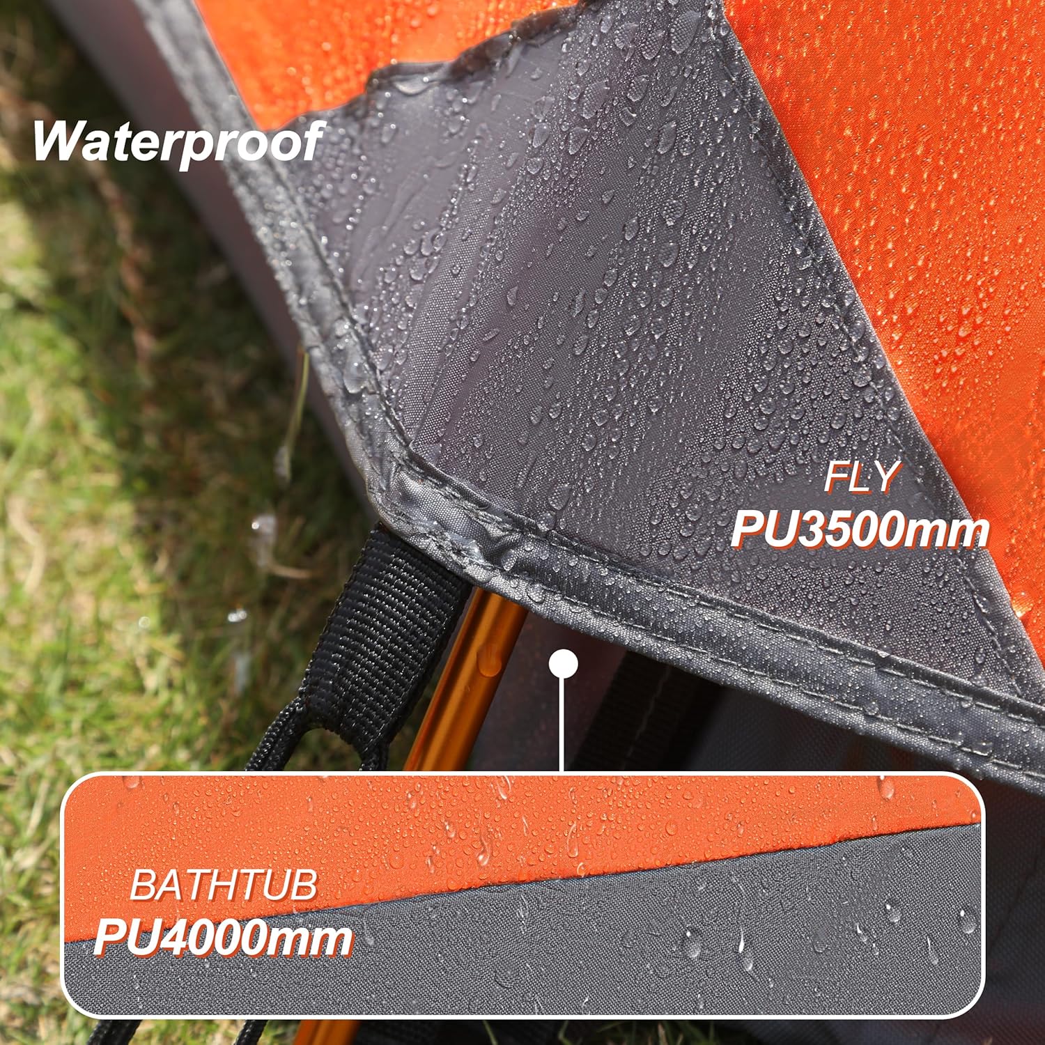 camppal 1 Person Tent for Camping Hiking Mountain Hunting Backpacking Tents 4 Season Resistance to Windproof Rainproof and Waterproof - Image 3