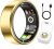 Smart Ring Health & Fitness Tracker for Men & Women, Heart Rate, SPO₂, Sleep & Activity Monitoring, IP68 Waterproof, Long Battery Life, Family Care Mode, No Subscription Fee (Gold, 8)