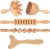 Komogir Wood Therapy Massage Tools 5-in-1 Lymphatic Drainage Massager Maderoterapia Kit Wooden Massager Body Sculpting Tools for Muscle Pain Relief, Anti-Cellulite, Body Contouring and Shaping