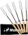 MalloMe Smores Sticks for Fire Pit Long – Marshmallow Roasting Sticks Smores Kit – Smore Skewers Hot Dog Fork Campfire Cooking Equipment, Camping Essentials S’mores Gear Outdoor Accessories 32″ 5 Pack