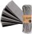 Zero Waste Reusable Paper Towels, Organic Cotton Flannel Wipes for Kitchen, Bathroom, Hand Drying, Pet Messes, and Counter Cleaning, Grey Tones, 24-Pack Gift Set