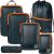 Extra Large Compression Packing Cube 6 Piece Set for Travel and Check Luggage by TRIPPED Travel Gear