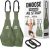 DMoose Fitness Hanging Ab Straps for Pull Up Bar & Core Strength Training – Soft Padded Exercise Straps for Ab Swing & Leg Raises, Hang Bar Strap with 2 Steel Carabiners – Abs Equipment for Home & Gym