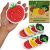 AIRNEX Biodegradable Cellulose Compressed Sponges Bulk – Vegetable Shaped Kitchen Pack of 8 – Eco Friendly, Odor Free, Natural, Pop Up Compostable Scrubbers for Washing Dishes